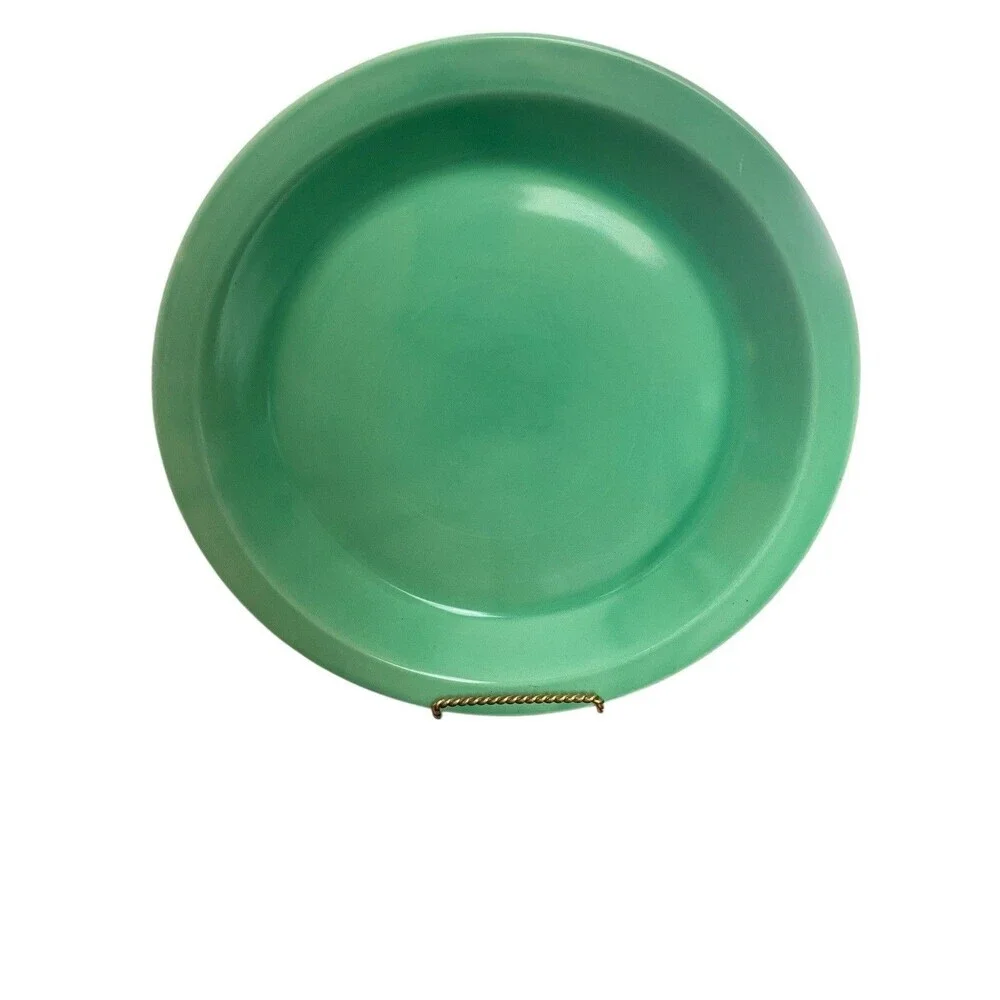 Vintage Fiesta Kitchen Kraft Pie Plate Green 10.5 Inch Homer Laughlin